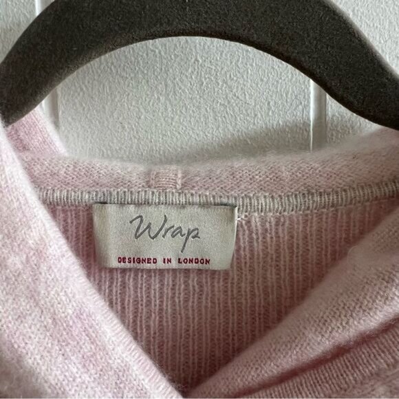 Wrap London Pink Cashmere Hooded Sweater - Picture 2 of 11